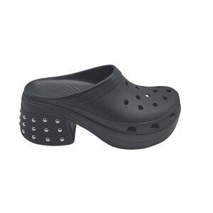 Crocs Siren Studded Heel Clog‎ Black Mens Size 12 Mens 209017 001